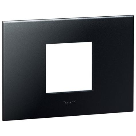 Mặt viền 2 mô đun, màu đen, chuẩn Ý/ Mỹ 575232