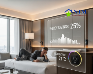 Nâng tầm trải nghiệm khách sạn với RCU Legrand: Tiết kiệm điện năng, nhiệt độ luôn hoàn hảo.