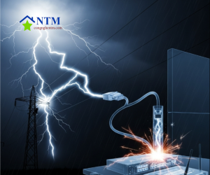 Sét lan truyền theo cáp mạng, phá hủy router, switch