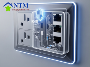 Giải pháp tích hợp: Chống sét lan truyền ngay trên ổ cắm, patch panel.