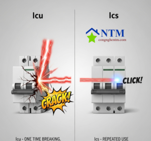 Icu là 'khả năng cắt một lần cuối cùng' để bảo vệ hệ thống, trong khi Ics là 'khả năng cắt lặp lại' mà thiết bị vẫn bền bỉ và tái sử dụng được.