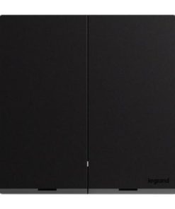Công tắc nhấn đôi có đèn báo 10A 250V Graphite Galion up - GA23081GR